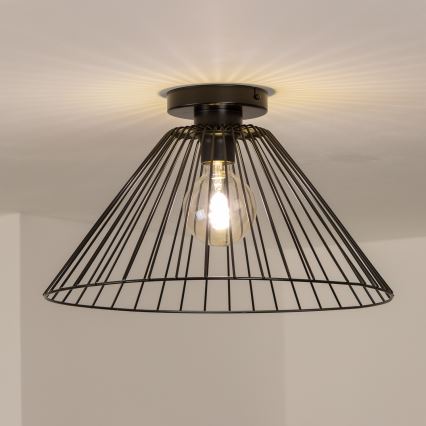 Brilagi - Plafonieră LED aplicată CERIA WIRE, 1xE27/40W/230V, Ø 45 cm, neagră
