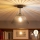 Brilagi - Plafonieră LED aplicată CERIA WIRE 1xE27/60W/230V diam. 30 cm neagră