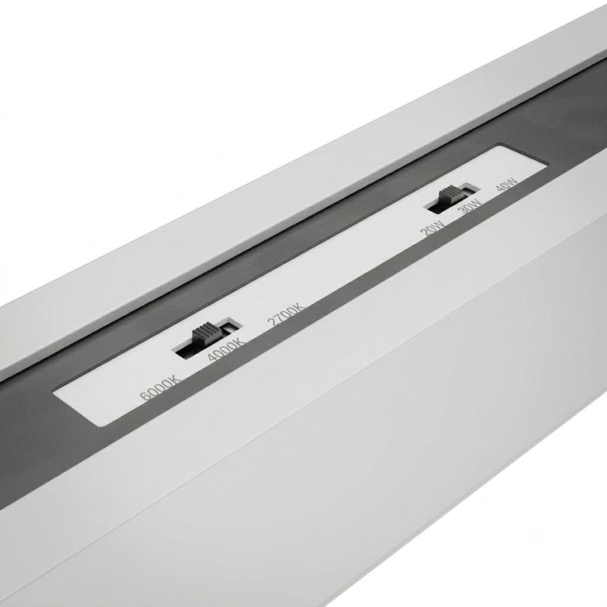 Brilagi - Plafonieră LED aplicată FULLDAY, 20/30/40W, 230V, 2700/4000/6000K, 120 cm, albă