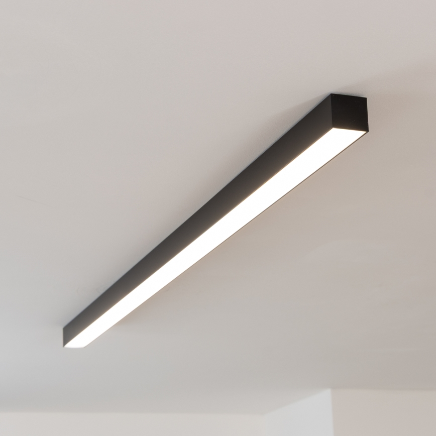 Brilagi - Plafonier LED aplicat FULLDAY LED/20/30/40W/230V 2700/4000/6000K 120 cm UGR19 negru