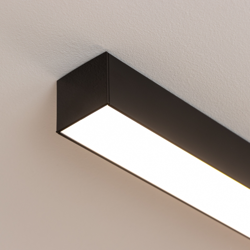 Brilagi - Plafonieră LED aplicată FULLDAY LED/30/40/50W/230V 2700/4000/6000K 150 cm neagră