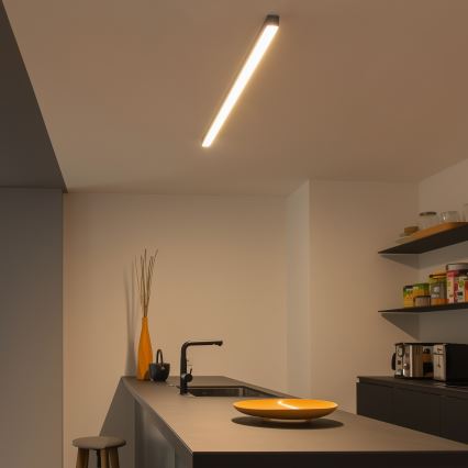 Brilagi - Plafonieră LED aplicată FULLDAY LED/30/40/50W/230V 2700/4000/6000K 150 cm UGR19 neagră