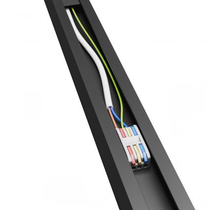 Brilagi - Plafonieră LED aplicată FULLDAY LED/30/40/50W/230V 2700/4000/6000K 150 cm UGR19 neagră