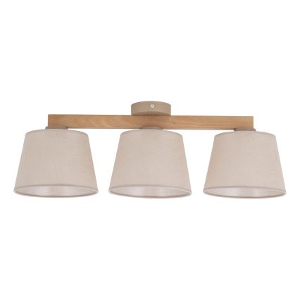 BRILAGI - Plafonieră LED aplicată LATTE SABIA 3xE27/15W/230V pin/bej