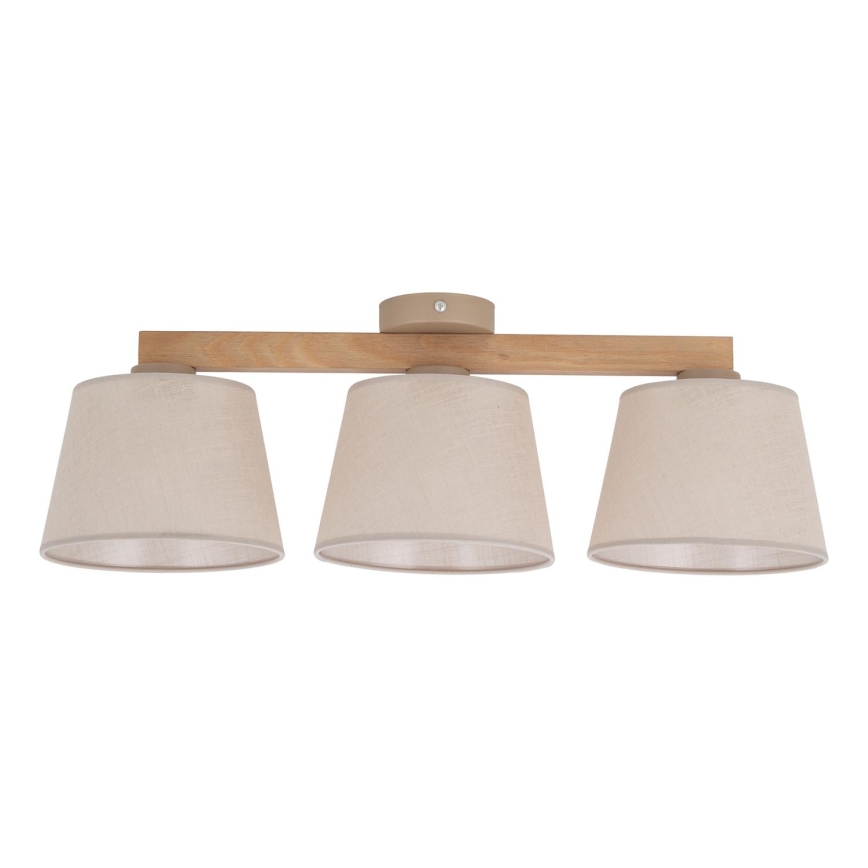 BRILAGI - Plafonieră LED aplicată LATTE SABIA 3xE27/15W/230V pin/bej