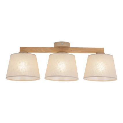 BRILAGI - Plafonieră LED aplicată LATTE SABIA 3xE27/15W/230V pin/bej
