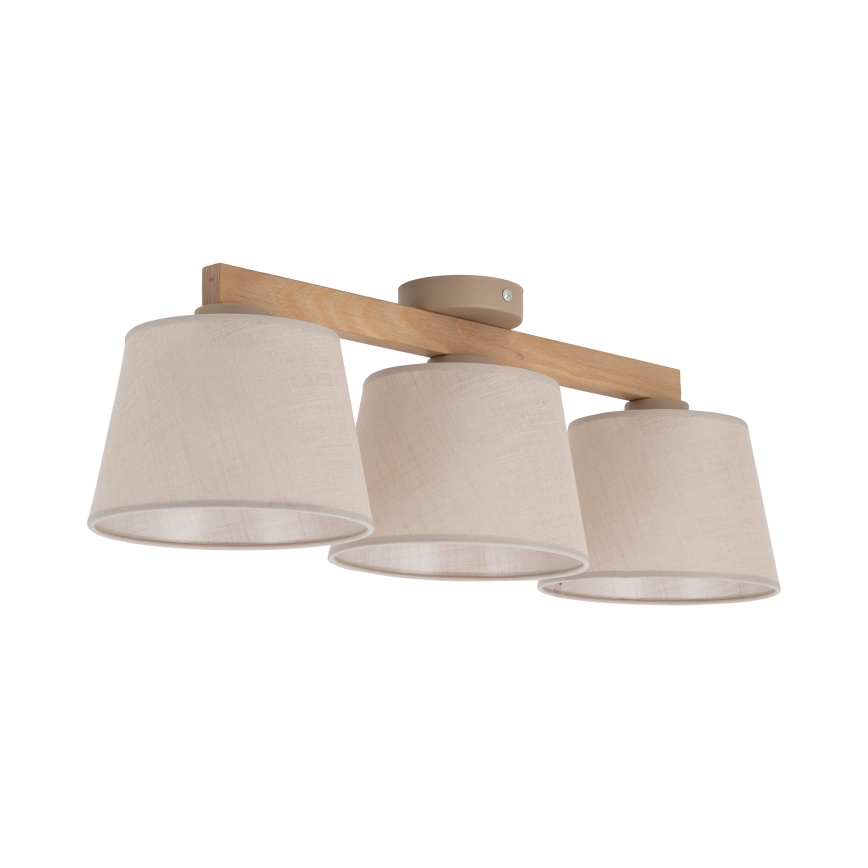 BRILAGI - Plafonieră LED aplicată LATTE SABIA 3xE27/15W/230V pin/bej