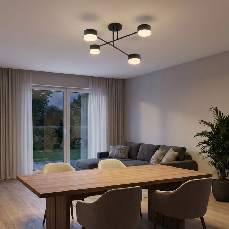 Brilagi - Plafonieră LED aplicată MONO 4xGX53/13W/230V neagră