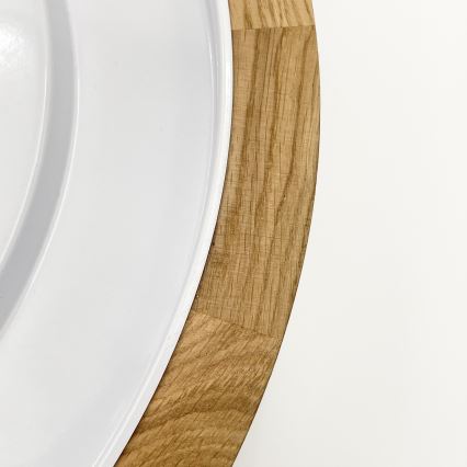 Brilagi - Plafonieră LED BELLADONNA, 36W/230V, Ø 40 cm, crem/stejar