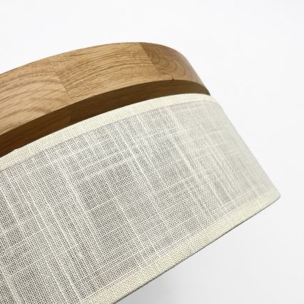 Brilagi - Plafonieră LED BELLADONNA, 36W, 230V, Ø 50 cm, crem/stejar