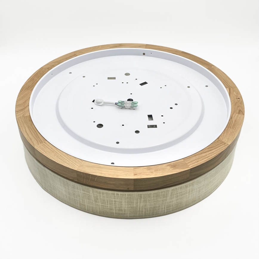 Brilagi - Plafonieră LED BELLADONNA, 36W, 230V, Ø 50 cm, crem/stejar