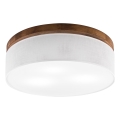 BRILAGI - Plafonieră LED BELLADONNA 3xE27/15W/230V Ø 50 cm alb/stejar cireș