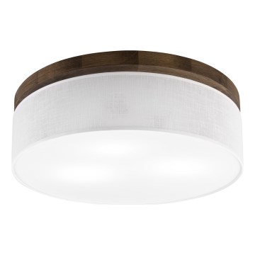 BRILAGI - Plafonieră LED BELLADONNA 3xE27/15W/230V Ø 50 cm alb/stejar nuc