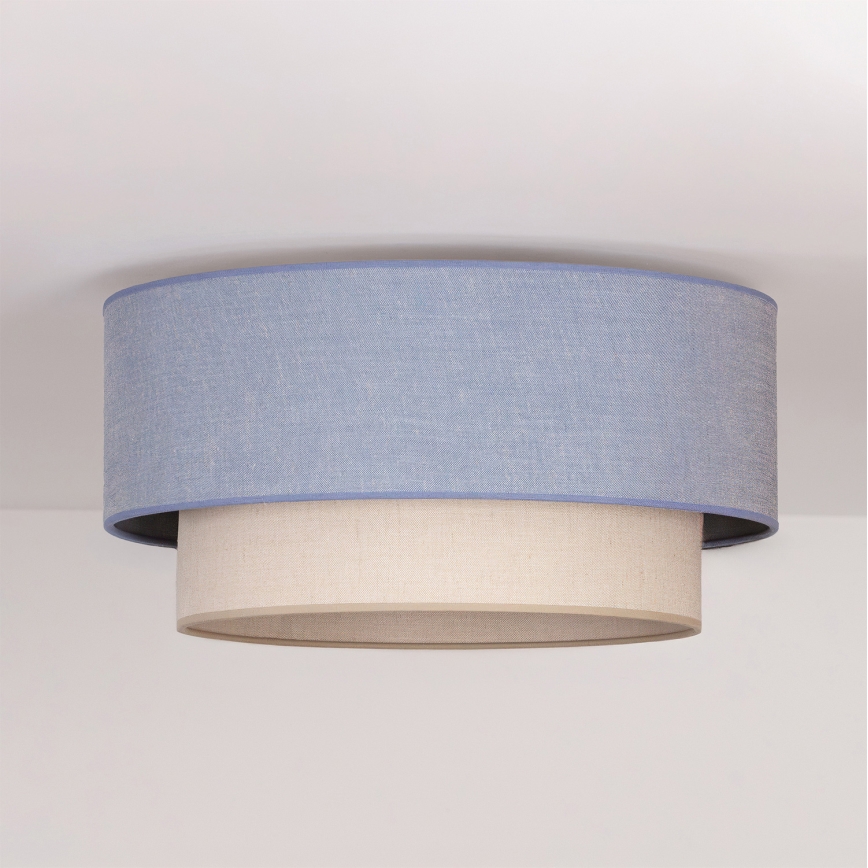 Brilagi - Plafonieră LED BOHO ECO 1xE27/10W/230V, Ø 40 cm, albastru/crem