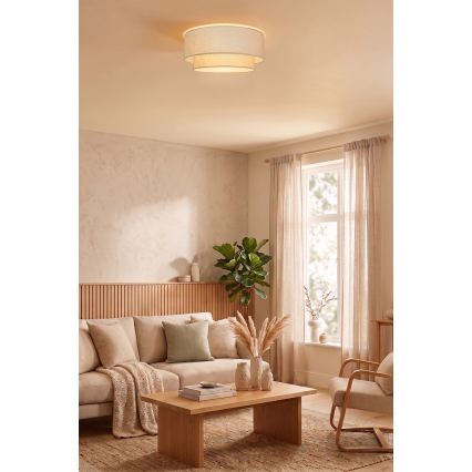 Brilagi - Plafonieră LED BOHO ECO, 1xE27/10W/230V, Ø 40 cm, crem