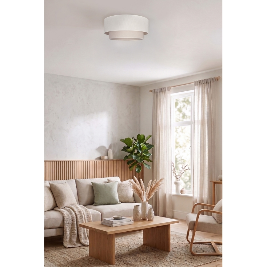 Brilagi - Plafonieră LED BOHO ECO, 1xE27/10W/230V, Ø 40 cm, crem