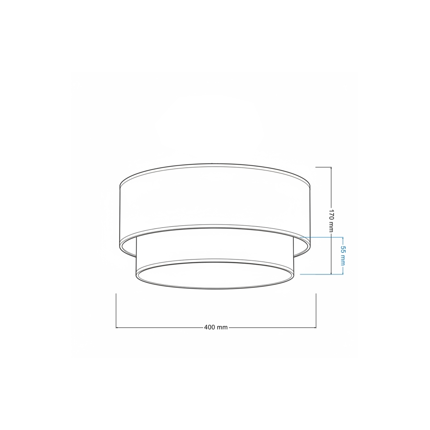 Brilagi - Plafonieră LED BOHO ECO, 1xE27/10W/230V, Ø 40 cm, crem