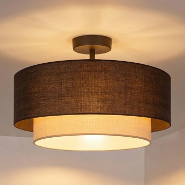 Brilagi - Plafonieră LED BOHO ECO 1xE27/10W/230V Ø 40 cm maro/crem