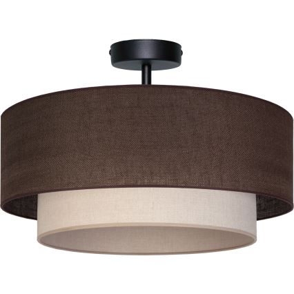 Brilagi - Plafonieră LED BOHO ECO 1xE27/10W/230V Ø 40 cm maro/crem