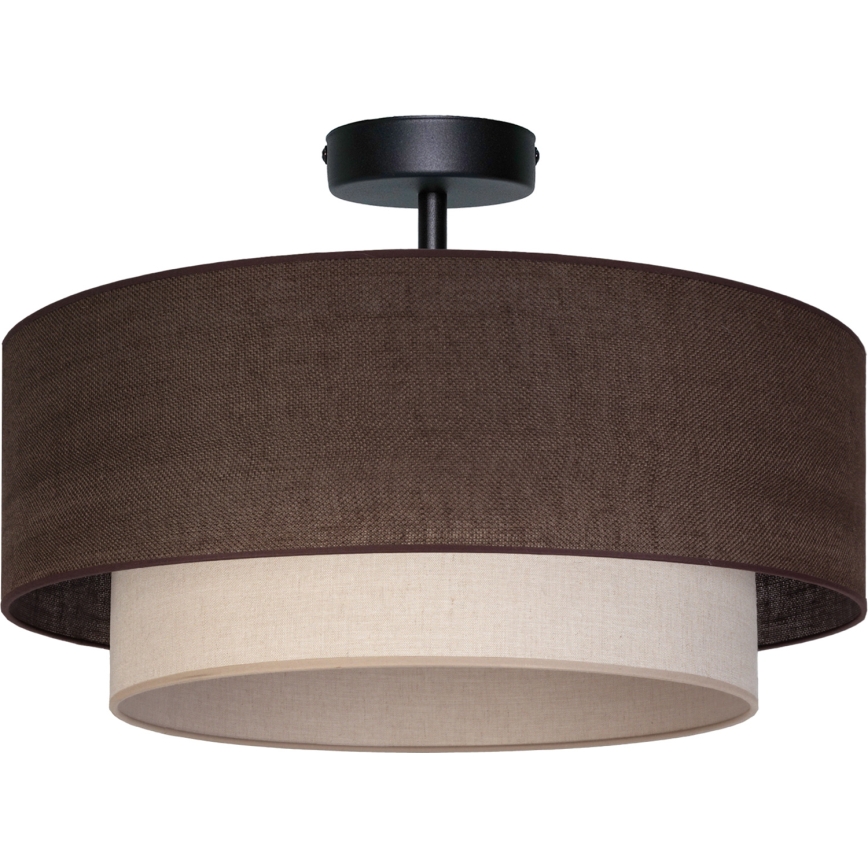 Brilagi - Plafonieră LED BOHO ECO 1xE27/10W/230V Ø 40 cm maro/crem