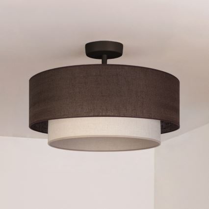 Brilagi - Plafonieră LED BOHO ECO 1xE27/10W/230V Ø 40 cm maro/crem