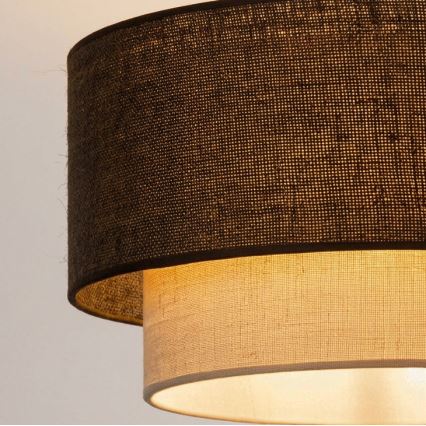 Brilagi - Plafonieră LED BOHO ECO 1xE27/10W/230V Ø 40 cm maro/crem
