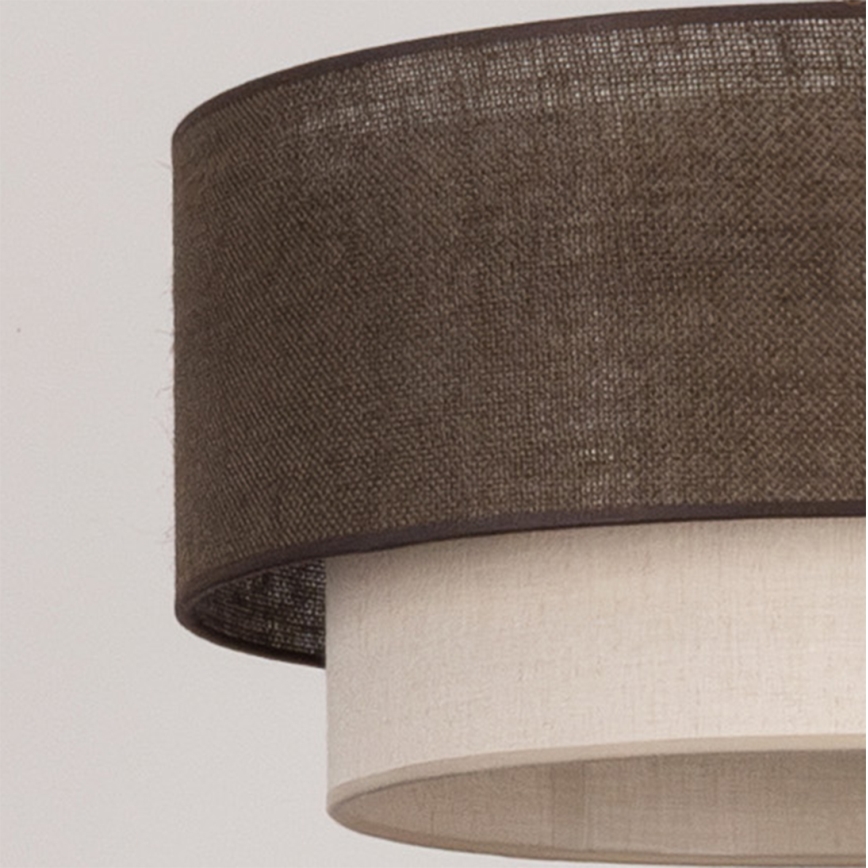 Brilagi - Plafonieră LED BOHO ECO 1xE27/10W/230V Ø 40 cm maro/crem