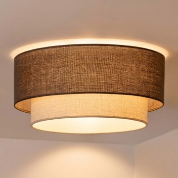 Brilagi - Plafonieră LED BOHO ECO, 1xE27/10W/230V, Ø 40 cm, maro/crem