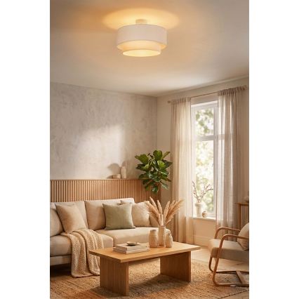 Brilagi - Plafonieră LED BOHO ECO aplicată, 1xE27/10W/230V, Ø 40 cm, crem