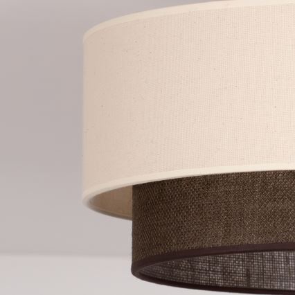 Brilagi - Plafonieră LED BOHO STYLE 1xE27/15W/230V Ø 40 cm crem/maro