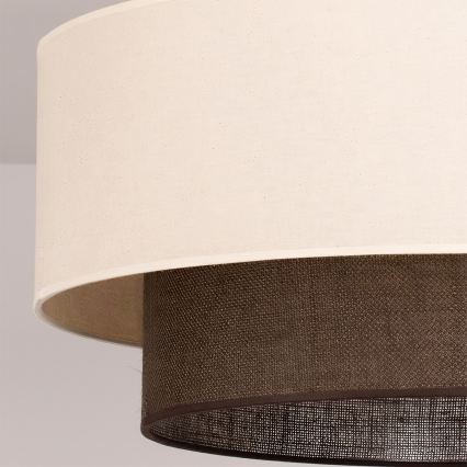 Brilagi - Plafonieră LED BOHO STYLE, 3x E27, 15W, 230V, Ø 60 cm, crem/maro