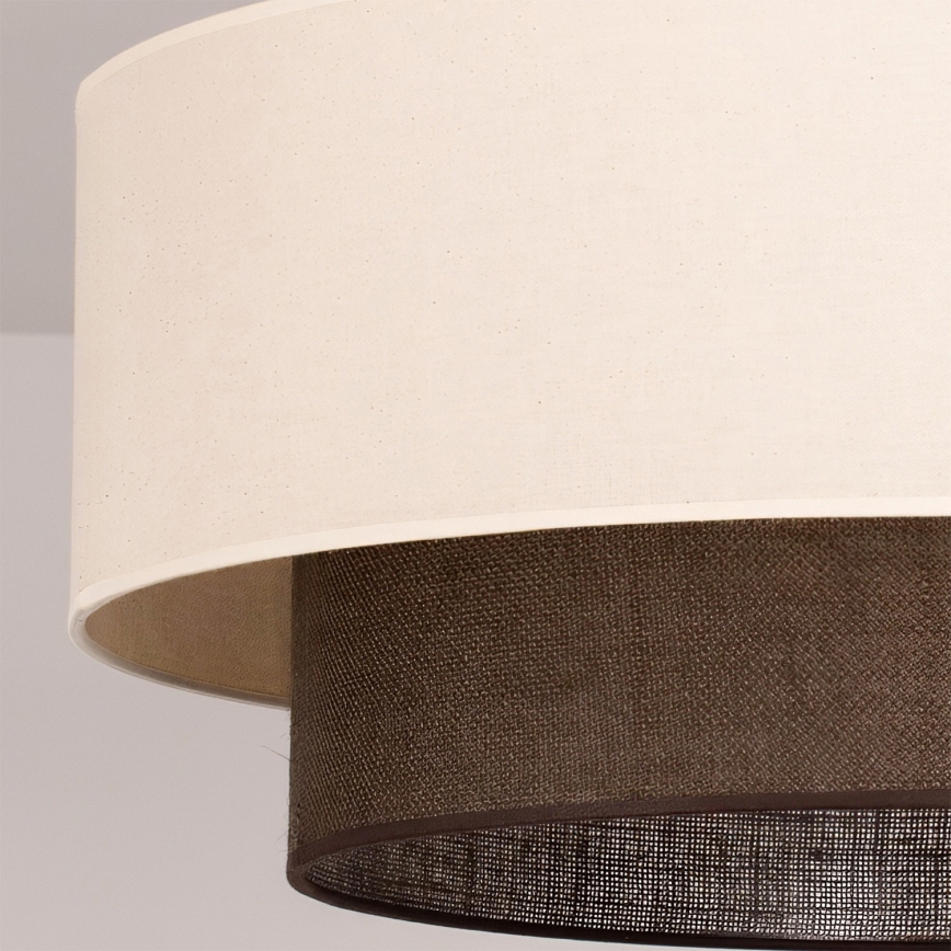 Brilagi - Plafonieră LED BOHO STYLE, 3x E27, 15W, 230V, Ø 60 cm, crem/maro