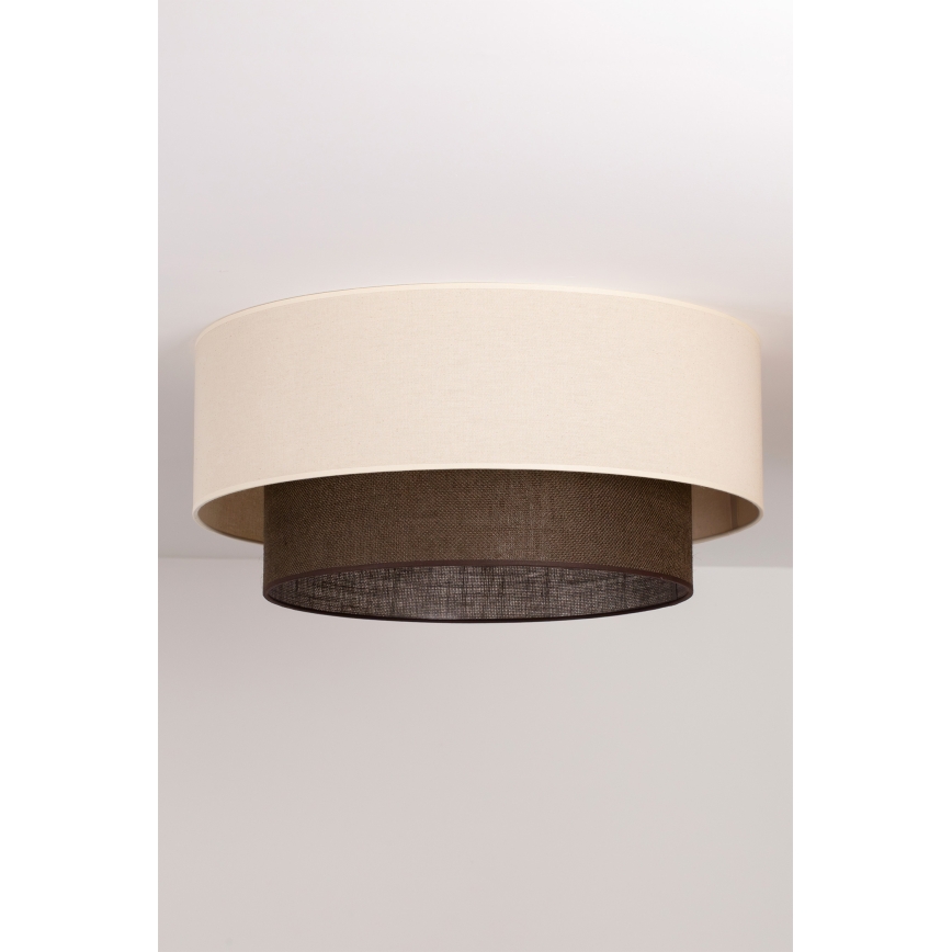 Brilagi - Plafonieră LED BOHO STYLE, 3xE27/15W/230V, Ø 60 cm, crem/maro