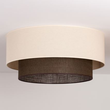 Brilagi - Plafonieră LED BOHO STYLE, 3xE27/15W/230V, Ø 60 cm, crem/maro