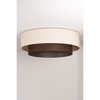 Brilagi - Plafonieră LED Boho Style 3xE27/15W/230V, Ø 80 cm, crem/maro