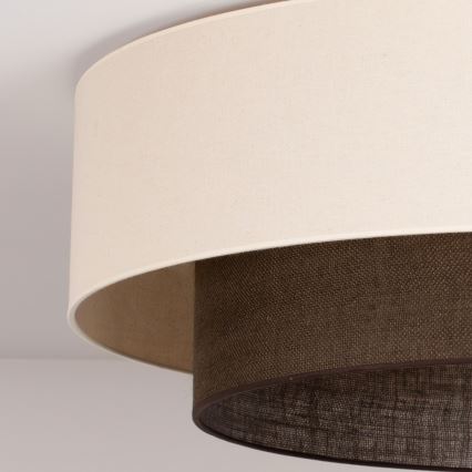 Brilagi - Plafonieră LED Boho Style 3xE27/15W/230V, Ø 80 cm, crem/maro