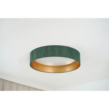 Brilagi - Plafonier LED BOSTON ROLLER LED/24W/230V diametru 45 cm, culoare paie verde/auriu