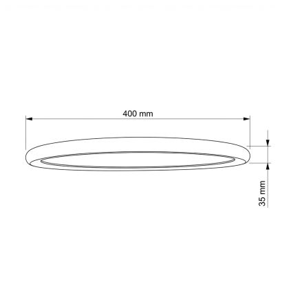 Brilagi - Plafonieră LED CARLOS LED/24W/230V Ø 40 cm albă