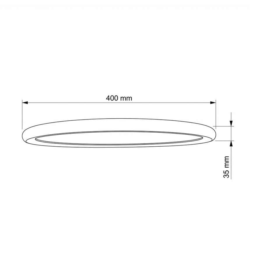 Brilagi - Plafonieră LED CARLOS LED/24W/230V Ø 40 cm albă