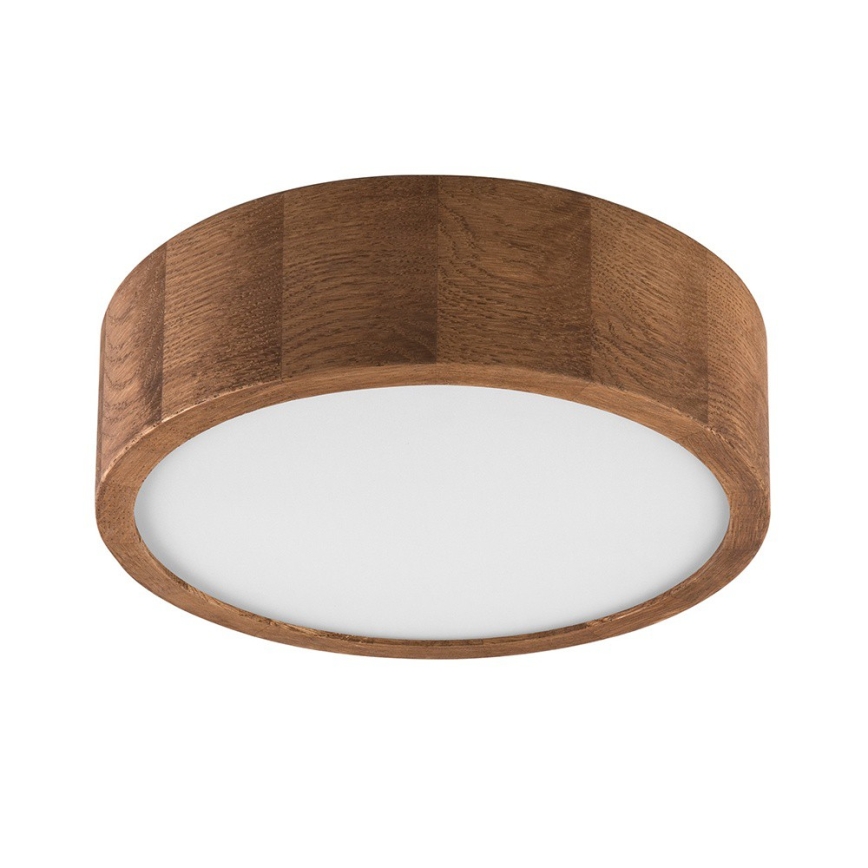 Brilagi - Plafonieră LED CARVALHO 1xE27/15W/230V, finișaj stejar-cireș, Ø 27 cm