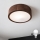 Brilagi - Plafonieră LED CARVALHO 1xE27/15W/230V, finisaj stejar-nuc, Ø 27 cm