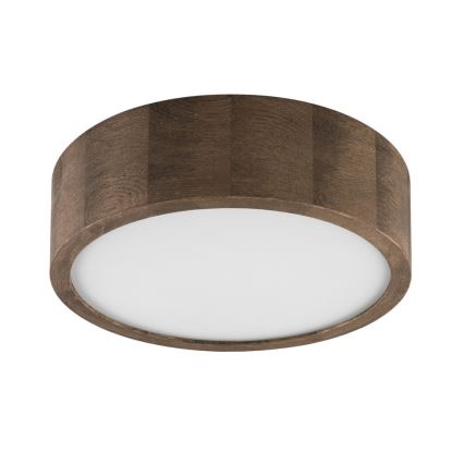 Brilagi - Plafonieră LED CARVALHO 1xE27/15W/230V, finisaj stejar-nuc, Ø 27 cm