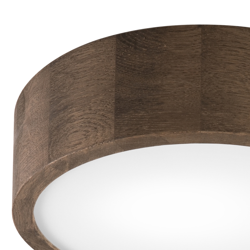 Brilagi - Plafonieră LED CARVALHO 1xE27/15W/230V, finisaj stejar-nuc, Ø 27 cm
