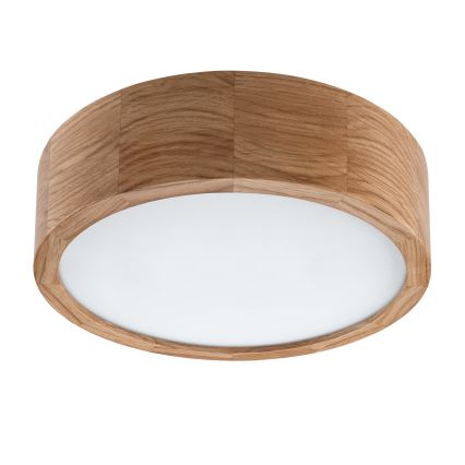 Brilagi - Plafonieră LED CARVALHO, 20W/230V, finisaj stejar, Ø 27,5 cm