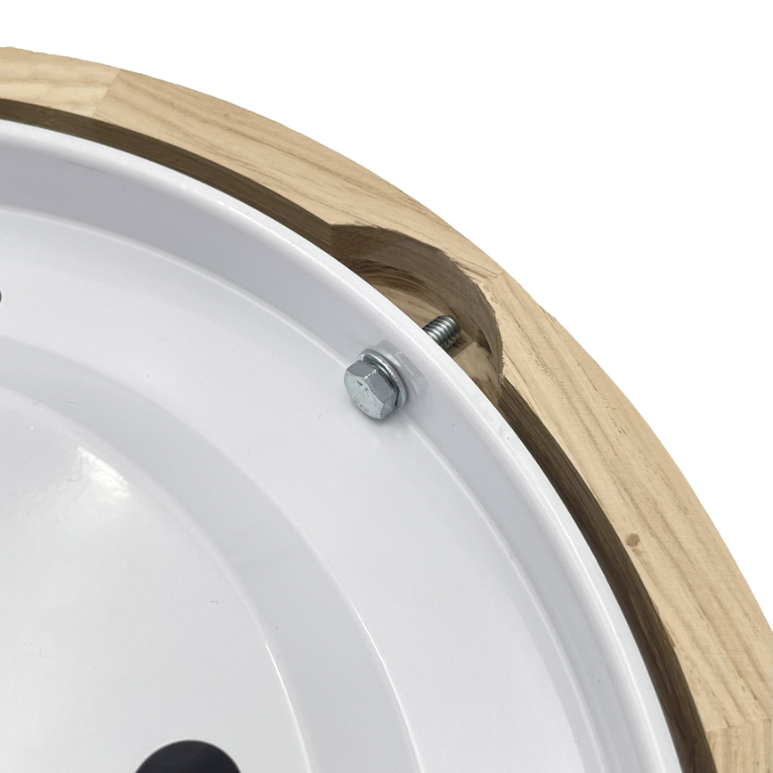 Brilagi - Plafonieră LED CARVALHO, 20W/230V, finisaj stejar, Ø 27,5 cm