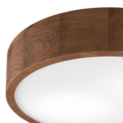 Brilagi - Plafonieră LED CARVALHO 2xE27/15W/230V stejar/cireș Ø 37 cm