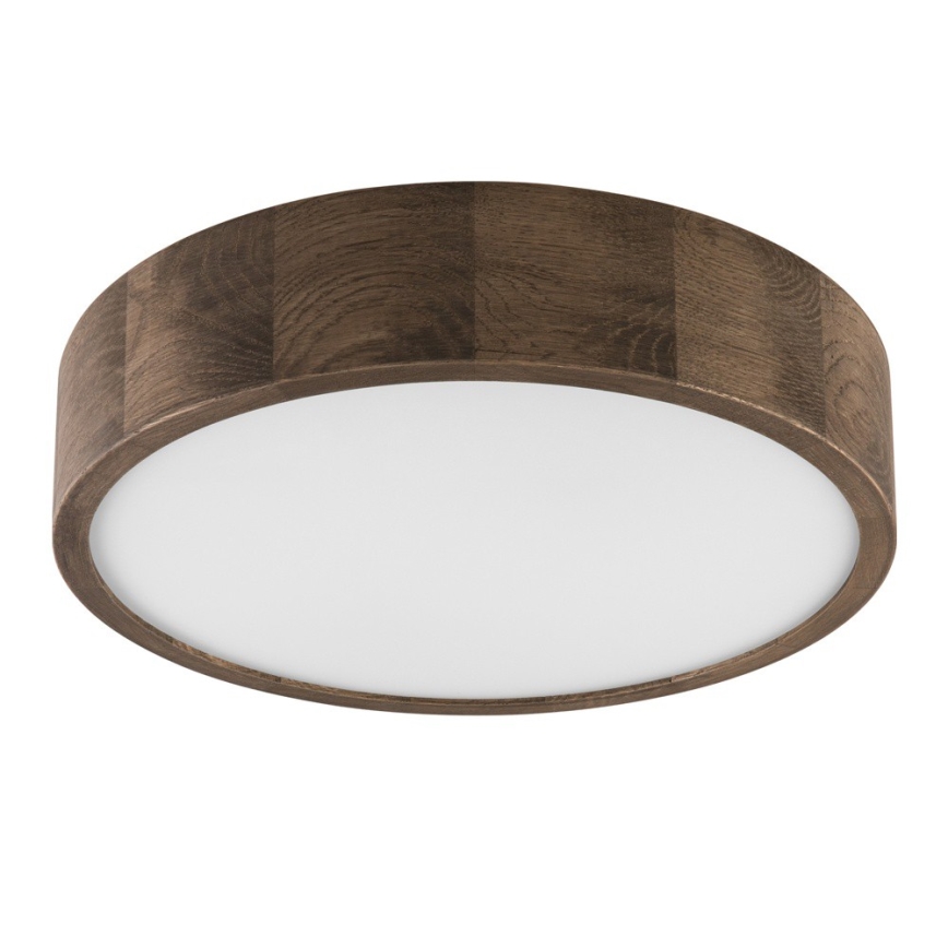 Brilagi - Plafonieră LED CARVALHO 2xE27/15W/230V stejar-nuc Ø 37 cm