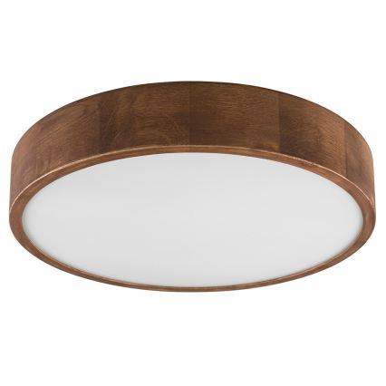 Brilagi - Plafonieră LED CARVALHO 3xE27/15W/230V, stejar/cireș, Ø 47 cm