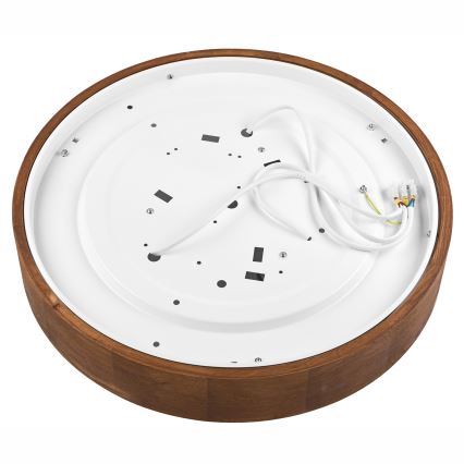 Brilagi - Plafonieră LED CARVALHO 3xE27/15W/230V, stejar/cireș, Ø 47 cm