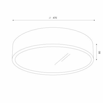 Brilagi - Plafonieră LED CARVALHO 3xE27/15W/230V, stejar/cireș, Ø 47 cm